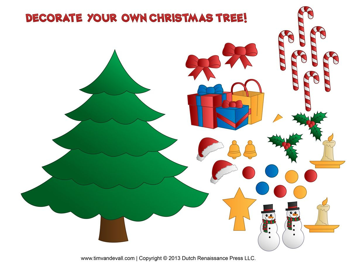 Free Printable Christmas Tree Coloring Pages - Google Search - Free Printable Christmas Ornament Crafts