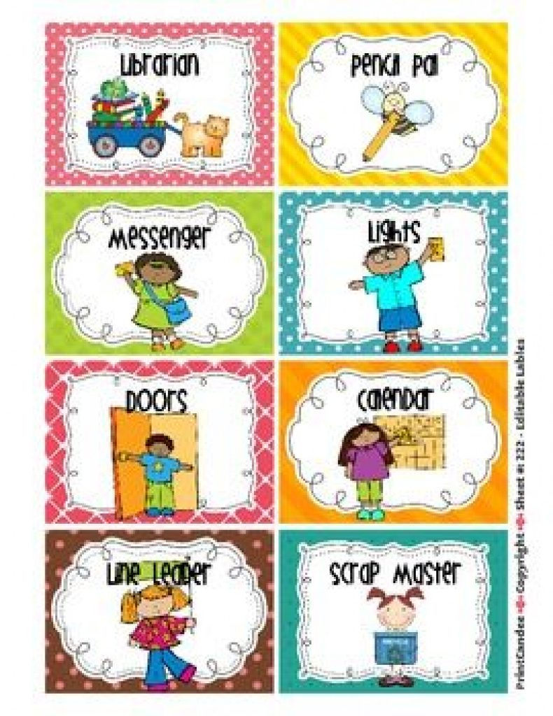 Free Printable Classroom Helper Signs | Free Printable - Free Printable Classroom Helper Signs