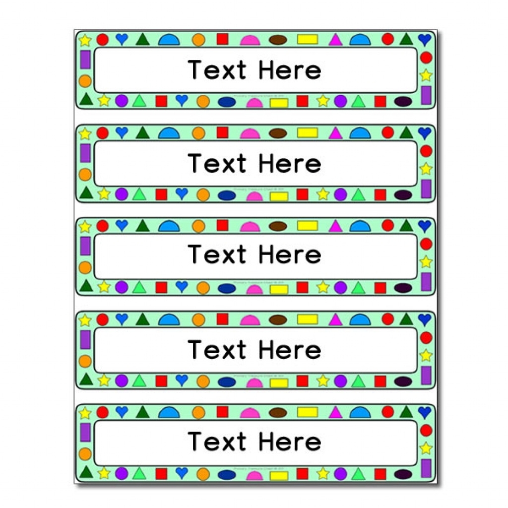 Free Printable Classroom Tray Labels | Free Printable - Free Printable Classroom Tray Labels