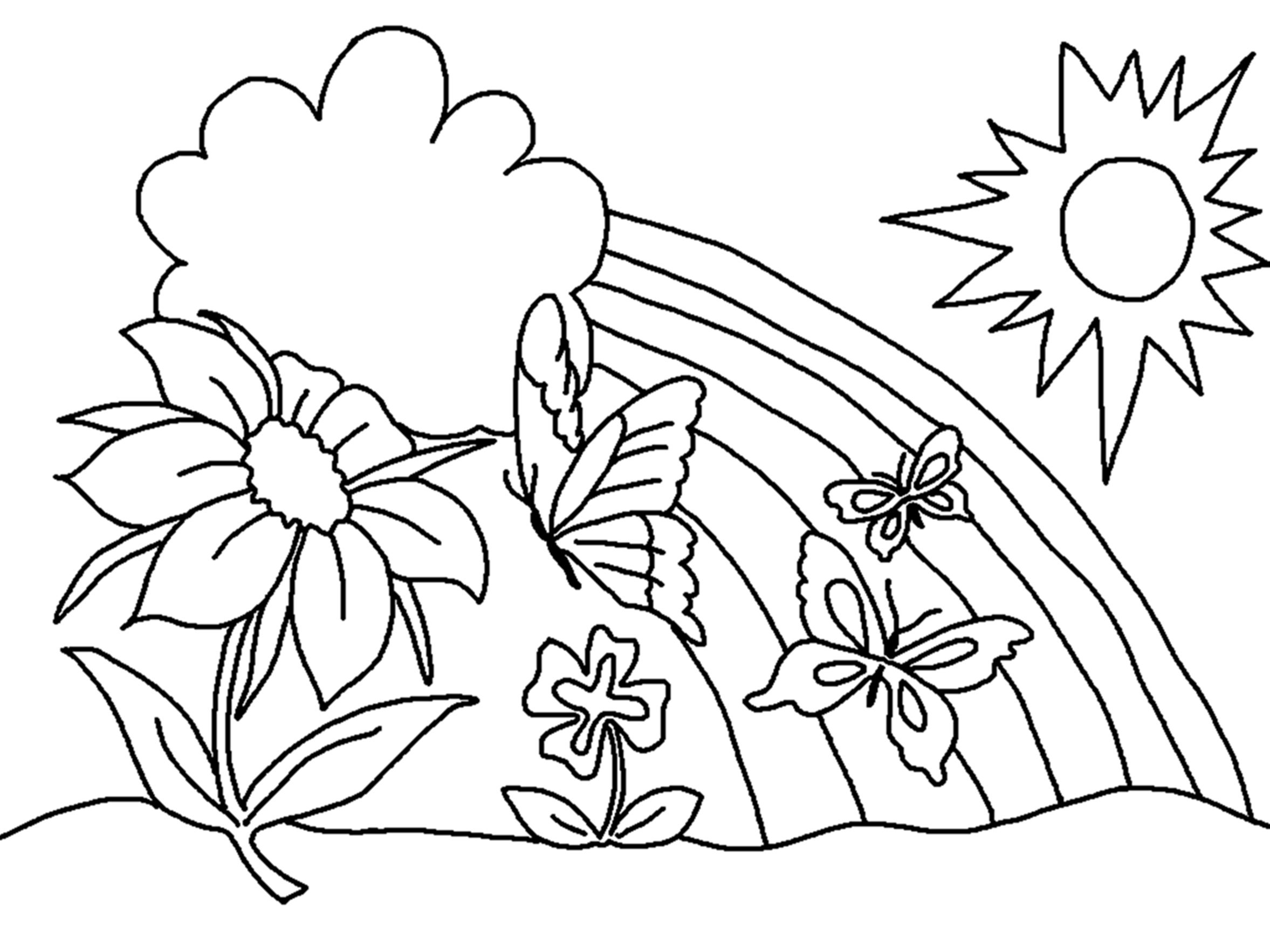Free Printable Coloring Pages For Preschoolers – With Girls Also - Free Printable Flower Coloring Pages