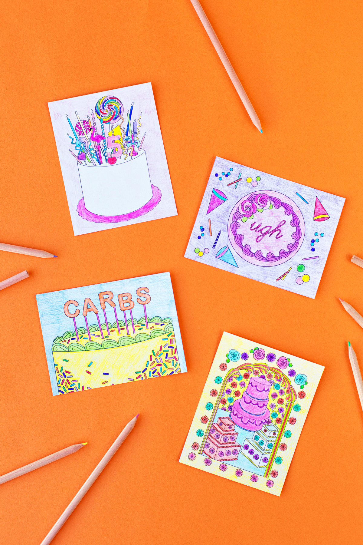 Free Printable Coloring Postcards - Studio Diy - Free Printable Postcards