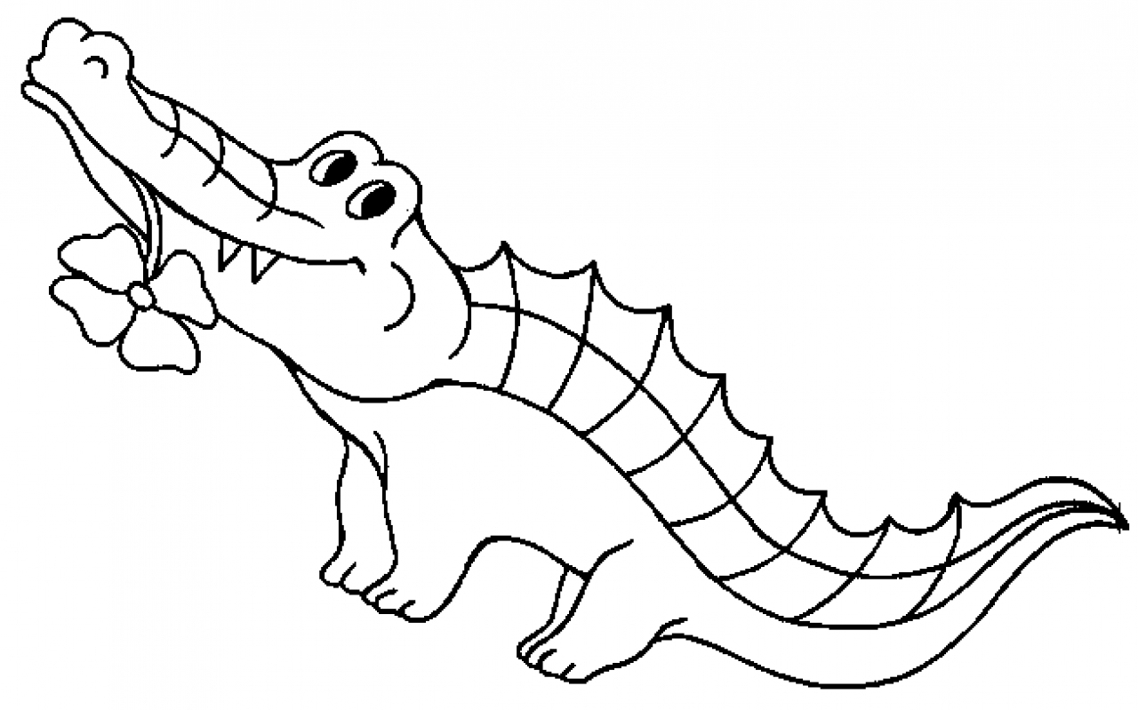 Free Printable Crocodile Coloring Pages For Kids - Free Printable Pictures Of Crocodiles