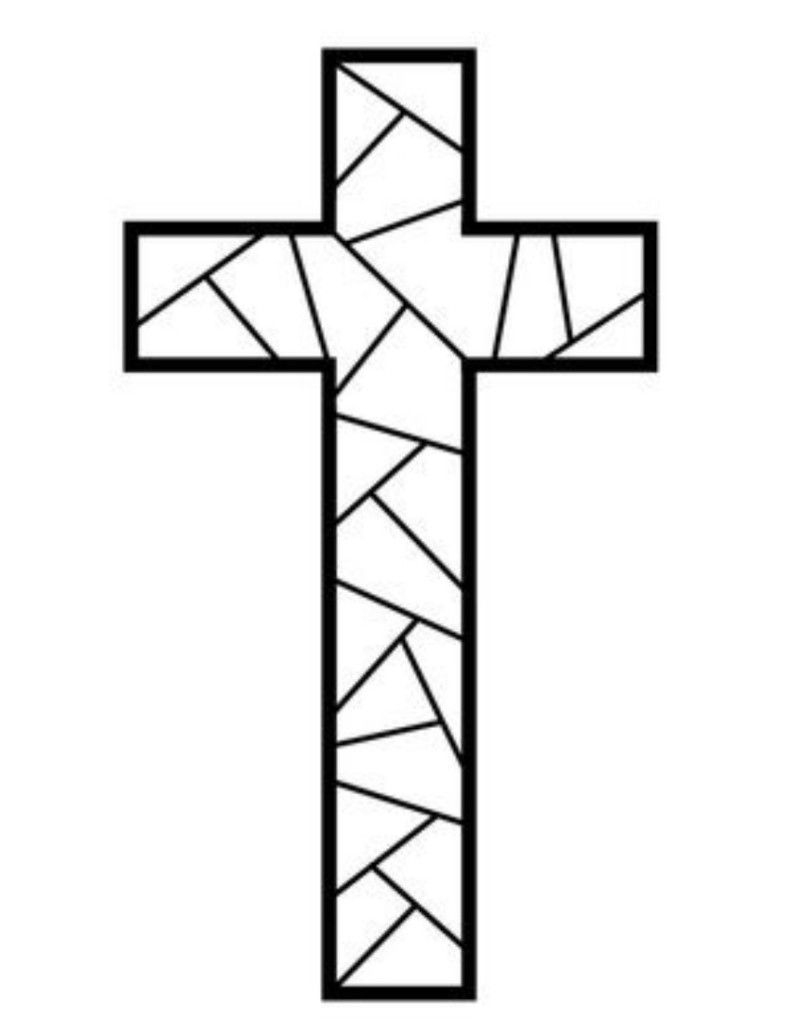 Free Printable Cross Coloring Pages | Coloring Pages | Stain Glass - Free Printable Religious Easter Bookmarks