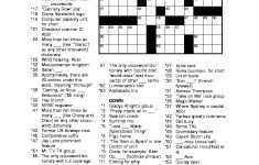 Free Online Printable Easy Crossword Puzzles