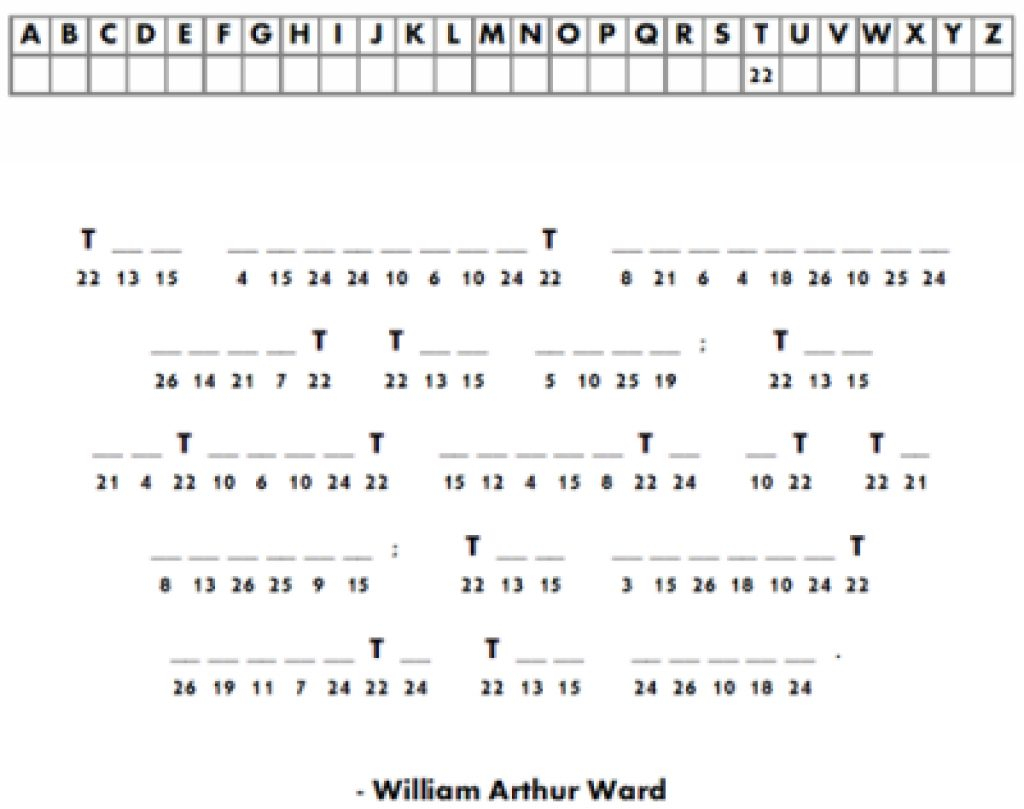 Free Printable Cryptograms For Adults | Www.topsimages - Free Printable Cryptograms With Answers