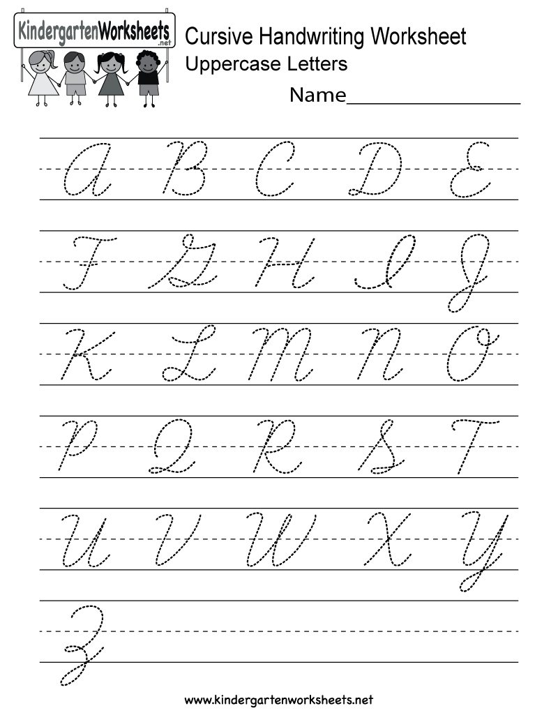 Free Printable Cursive Handwriting Worksheet For Kindergarten - Free Printable Cursive Practice