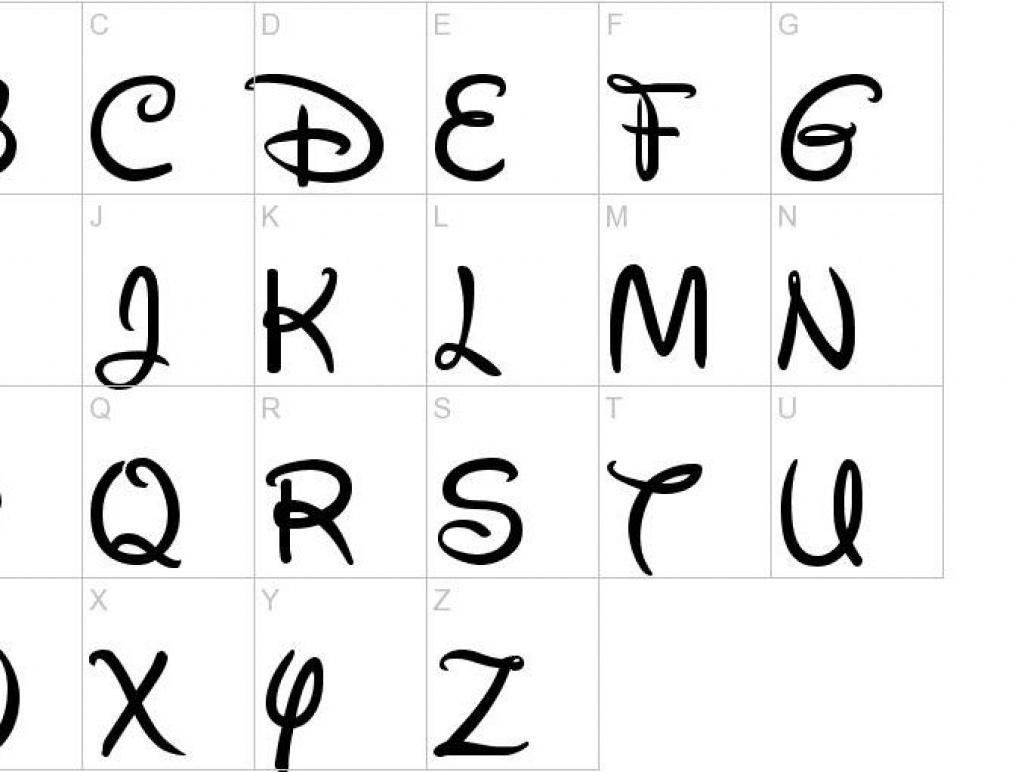 Free Printable Disney Alphabet Letters | Free Printable - Free Printable Disney Alphabet Letters