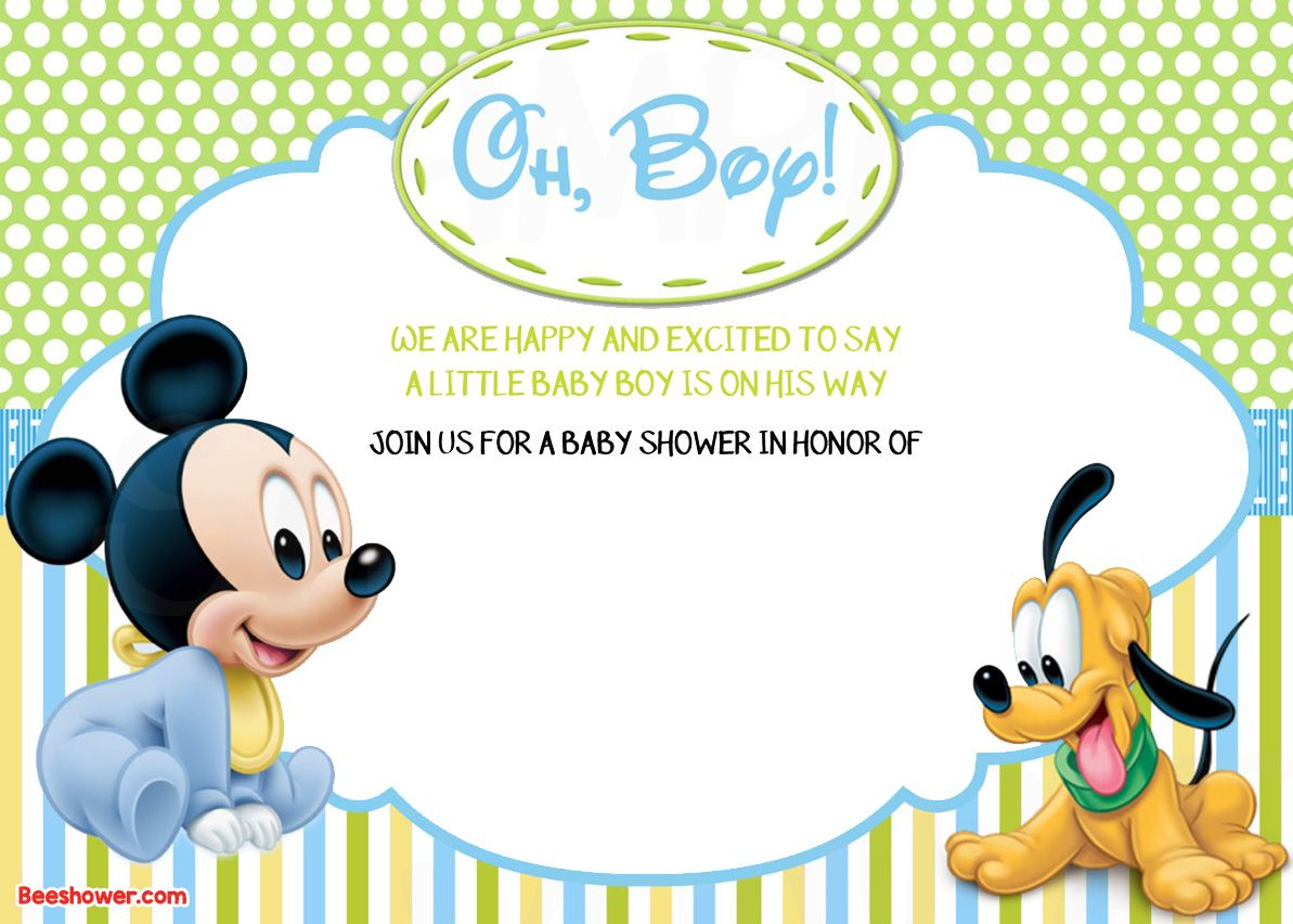 Free Printable Disney Baby Shower Invitations | Free Printable - Free Printable Tinkerbell Baby Shower Invitations