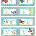 Free Printable Disney Finding Nemo Chore Bucks | Family, Fun, Food   Free Printable Chore Bucks