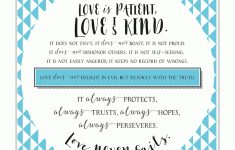 Love Is Patient Love Is Kind Free Printable