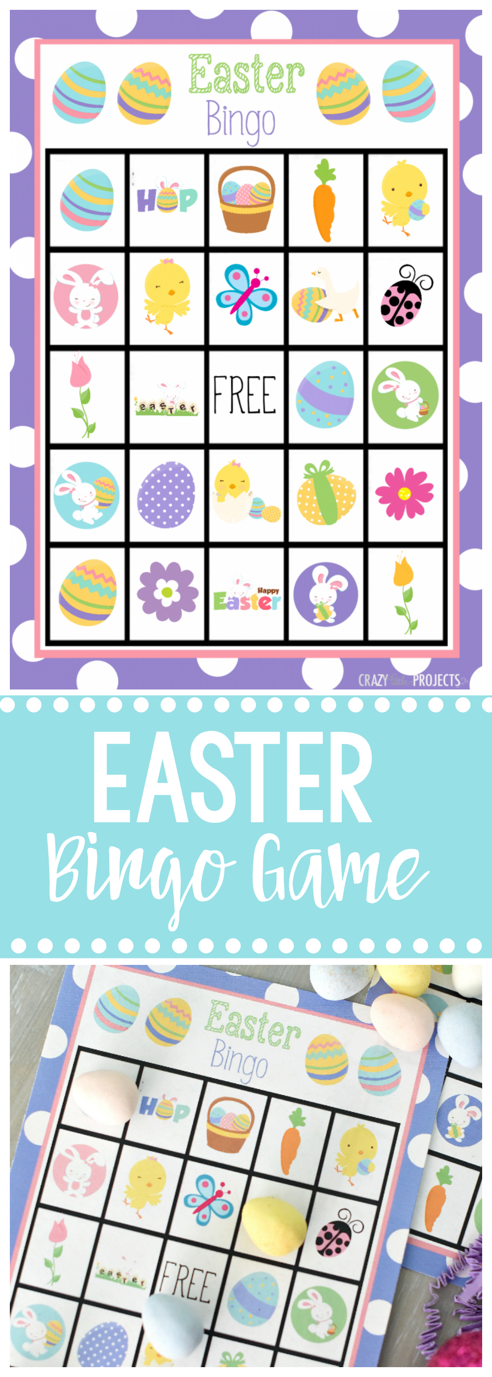 Free Printable Easter Bingo Game – Fun-Squared - Free Printable Religious Easter Bingo Cards