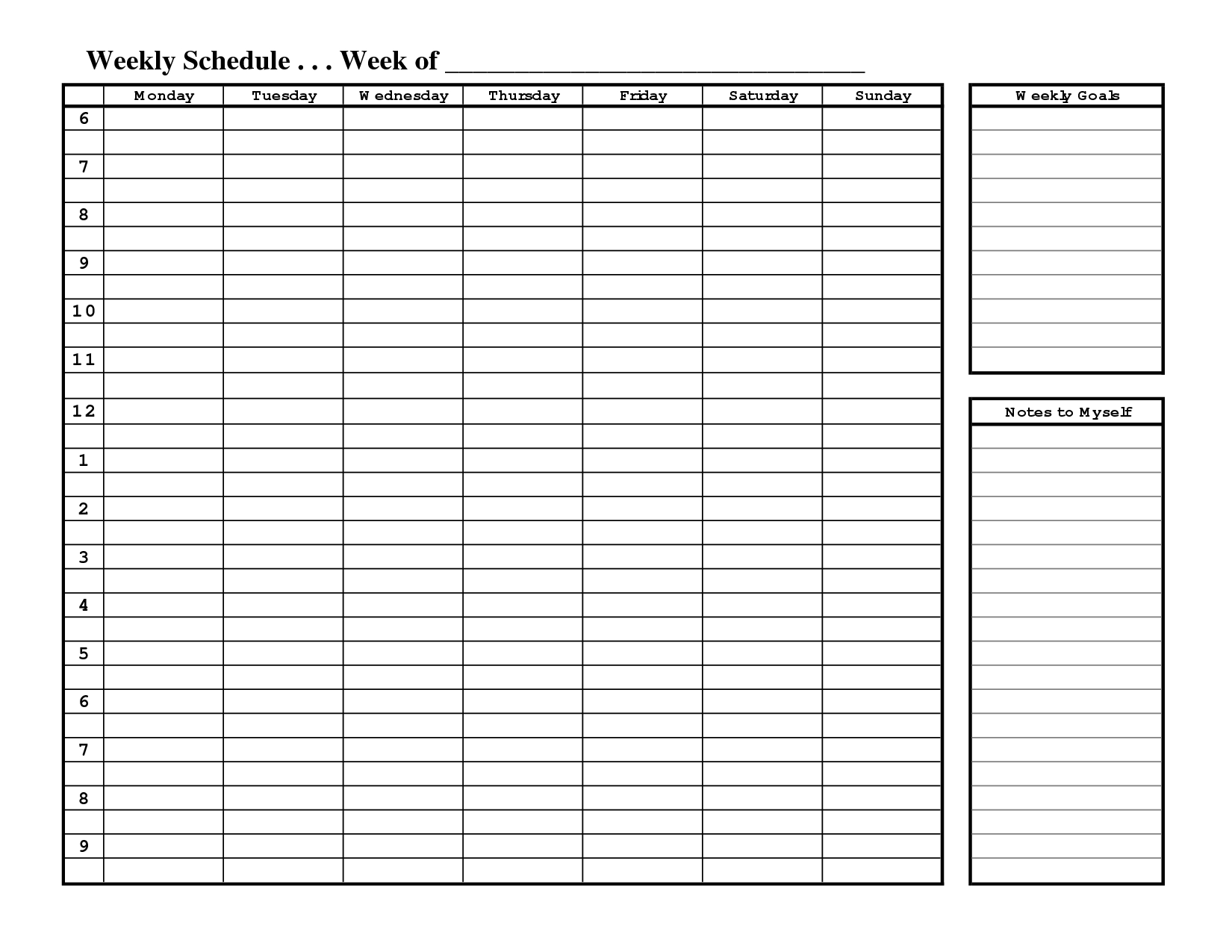 Free Printable Eekly Planner Uk Template Life Pdf | Smorad - Free Printable Schedule