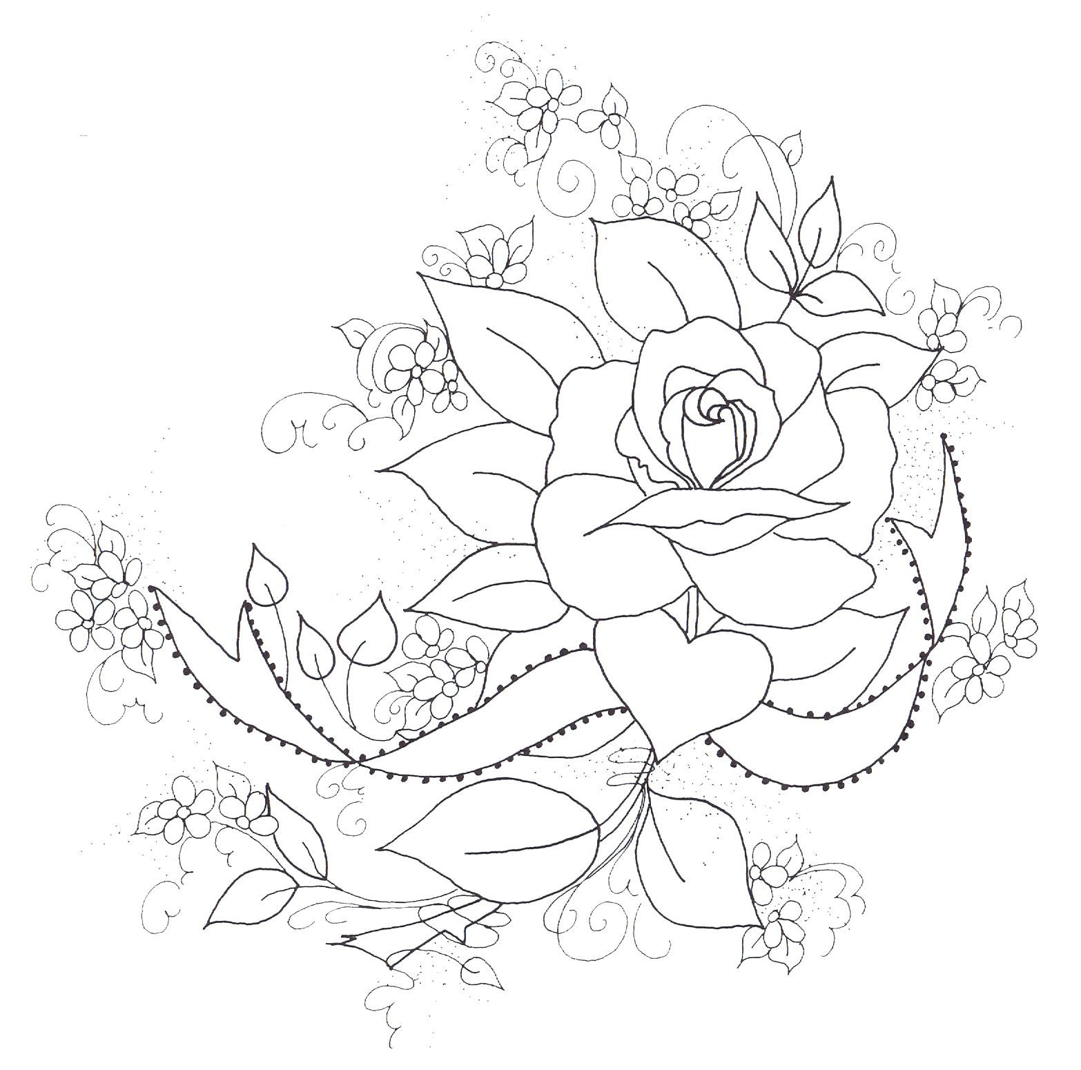 Free Printable Embroidery Patterns Roses | Rose Project | Fabric - Free Printable Embroidery Patterns