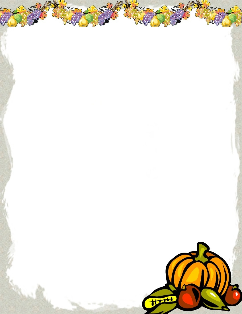 Free Printable Fall Border Stationery | Vectorborders - Free Printable Halloween Stationery Borders