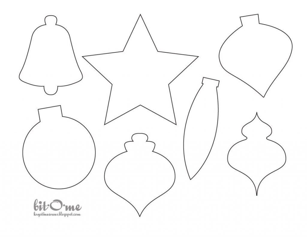 Free Printable Felt Christmas Ornament Patterns – Festival Collections - Free Printable Felt Christmas Ornament Patterns