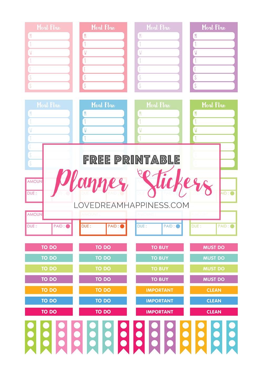 Free Printable Functional Planner Stickers For Your Erin Condren - Printable Erin Condren Stickers Free