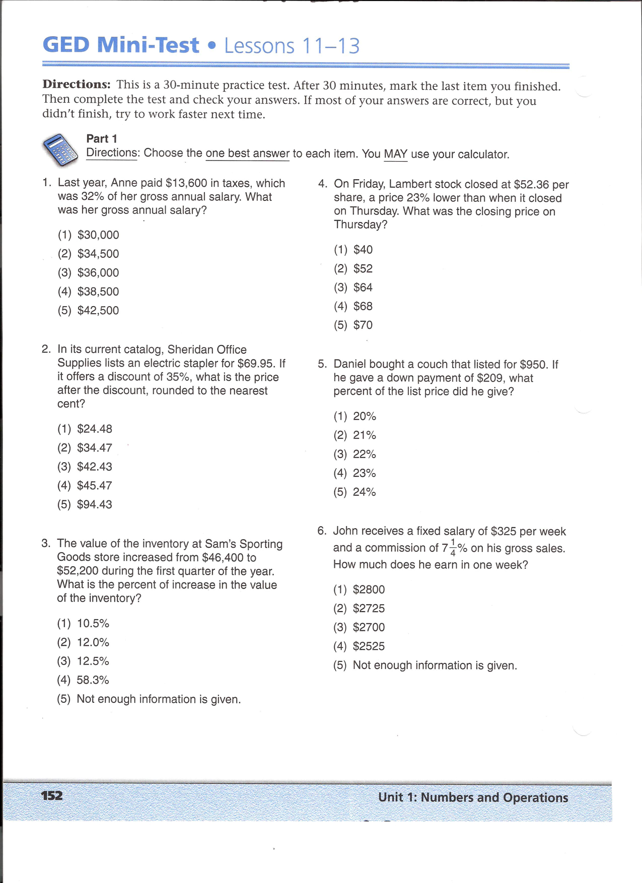 Free Printable Ged Practice Test With Answer Key | Download Them Or - Free Printable Ged Practice Test With Answer Key