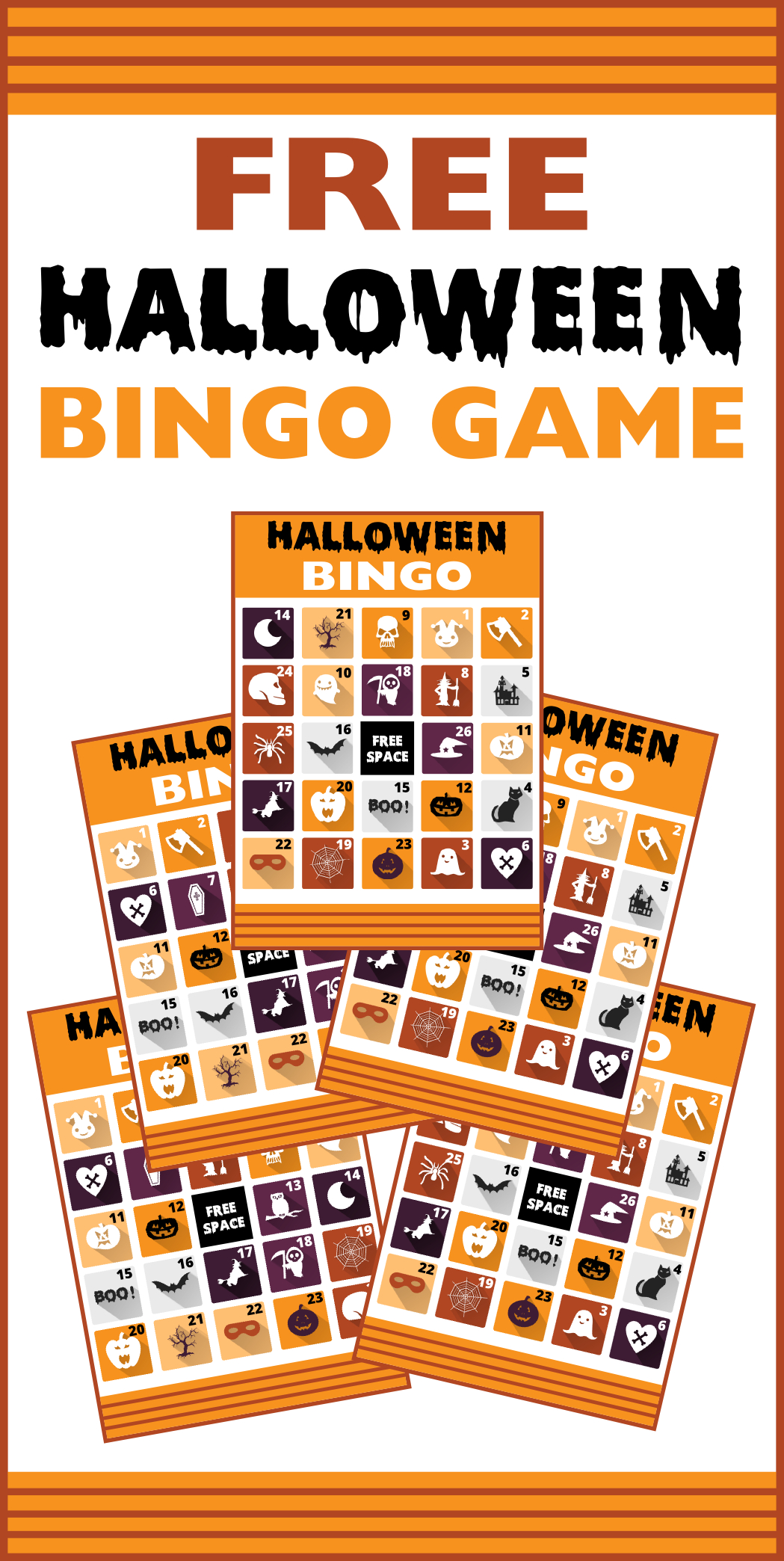 Free Printable Halloween Bingo Cards | Catch My Party - Free Printable Halloween Bingo Cards