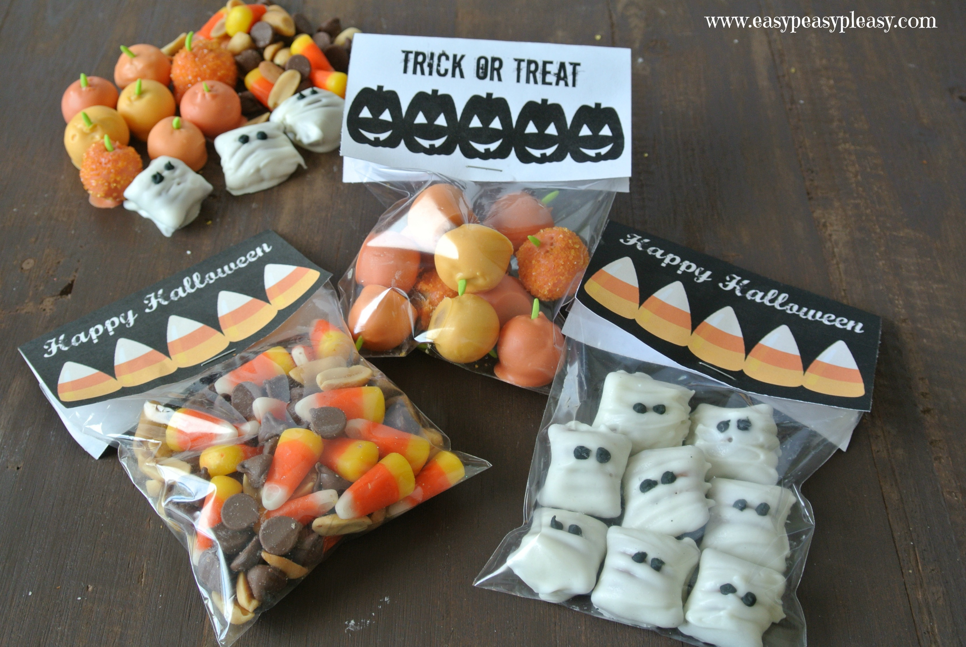 Free Printable Halloween Treat Bag Toppers - Easy Peasy Pleasy - Free Printable Trick Or Treat Bags