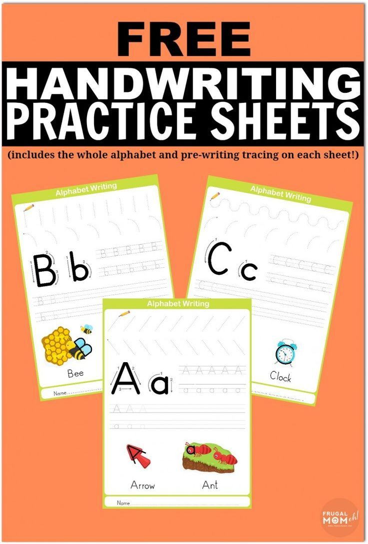 Free Printable Handwriting Worksheets Including Pre-Writing Practice - Free Printable Handwriting Worksheets