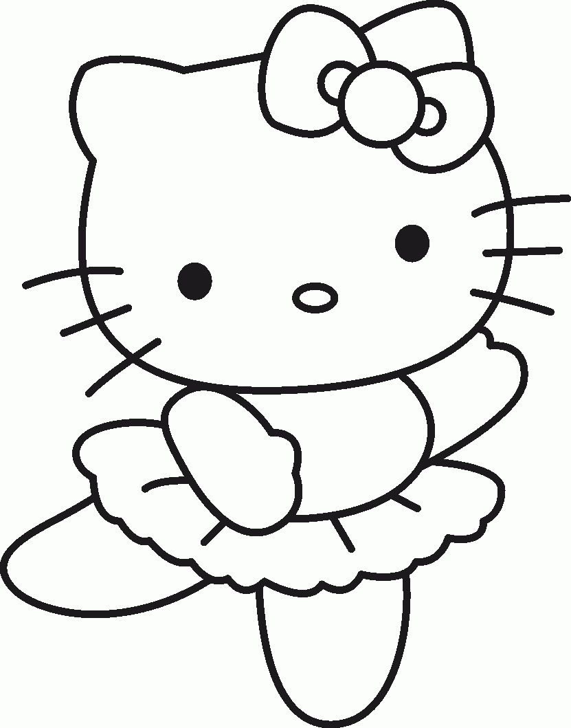 Free Printable Hello Kitty Coloring Pages For Kids | Cleaning - Free Printable Color Sheets For Preschool