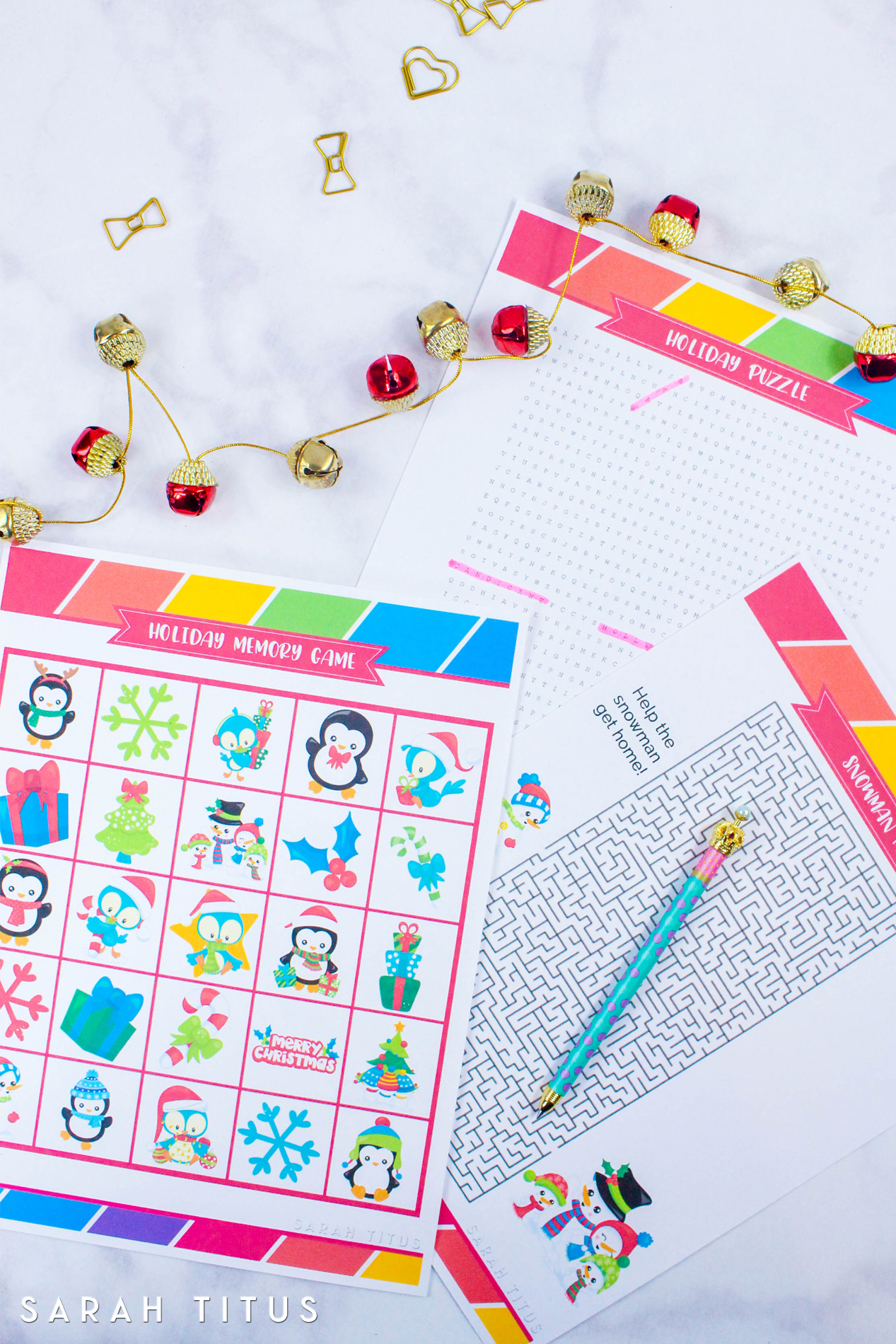 Free Printable Holiday Games That You Will Love - Sarah Titus - Free Holiday Games Printable