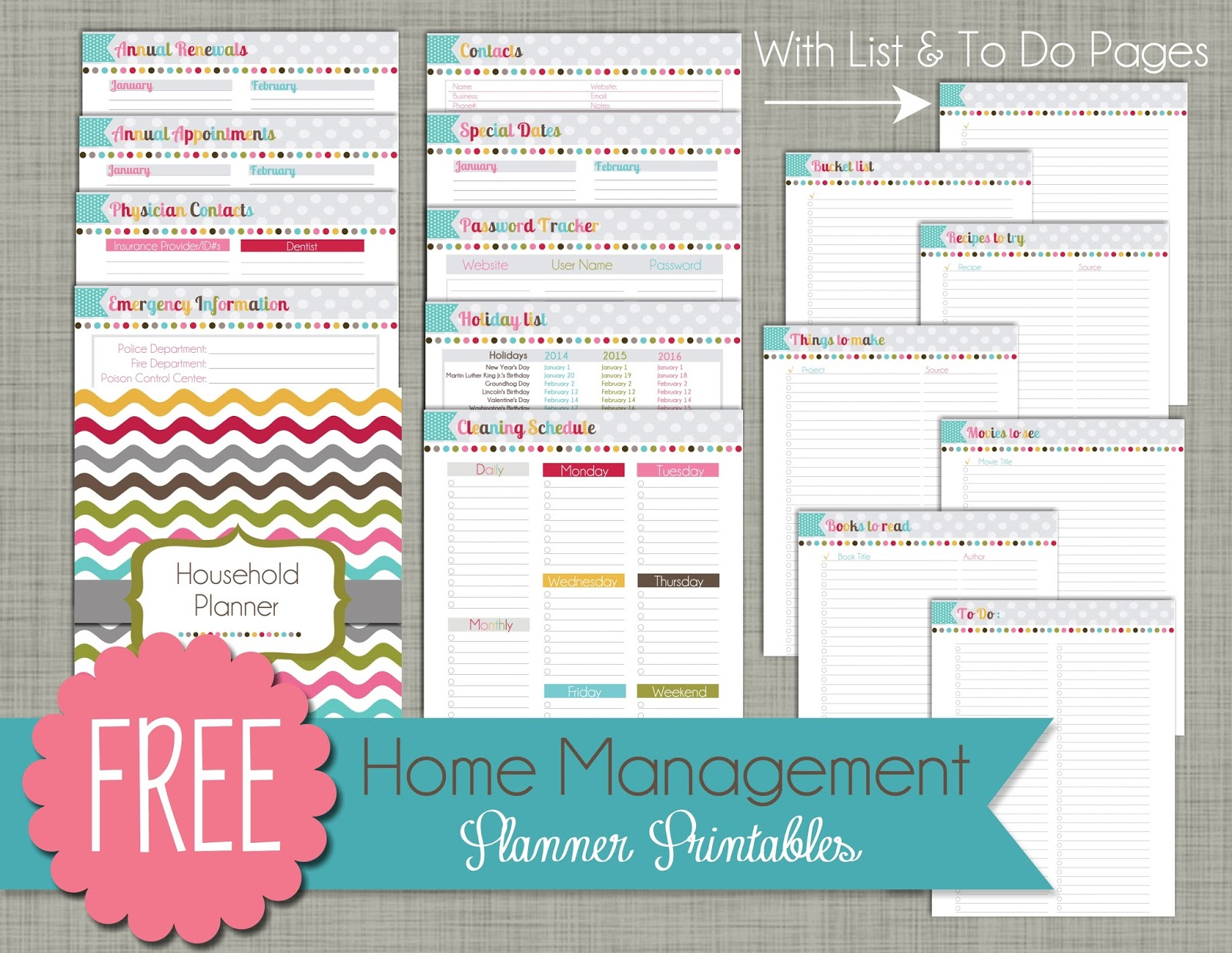 Free Printable Home Organizer Notebook | Download Them Or Print - Free Printable Home Organizer Notebook