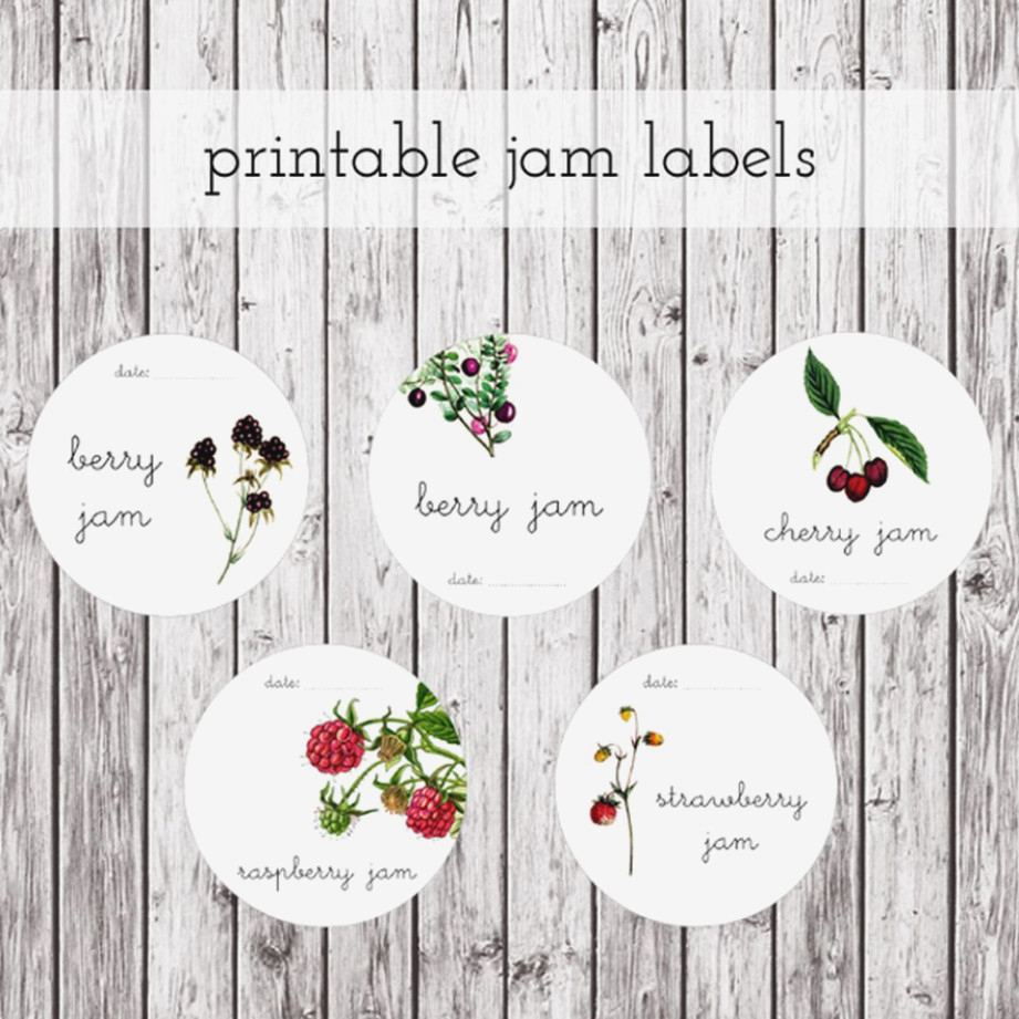 Free Printable Jam Labels The Graphics Fairy. Mason Jar Label - Free Printable Jam Labels