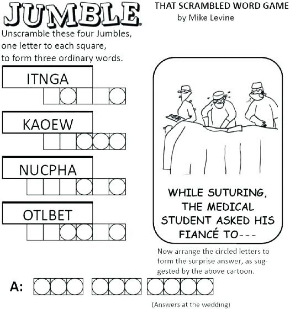 Free Printable Jumbles | Free Printable - Free Printable Jumbles