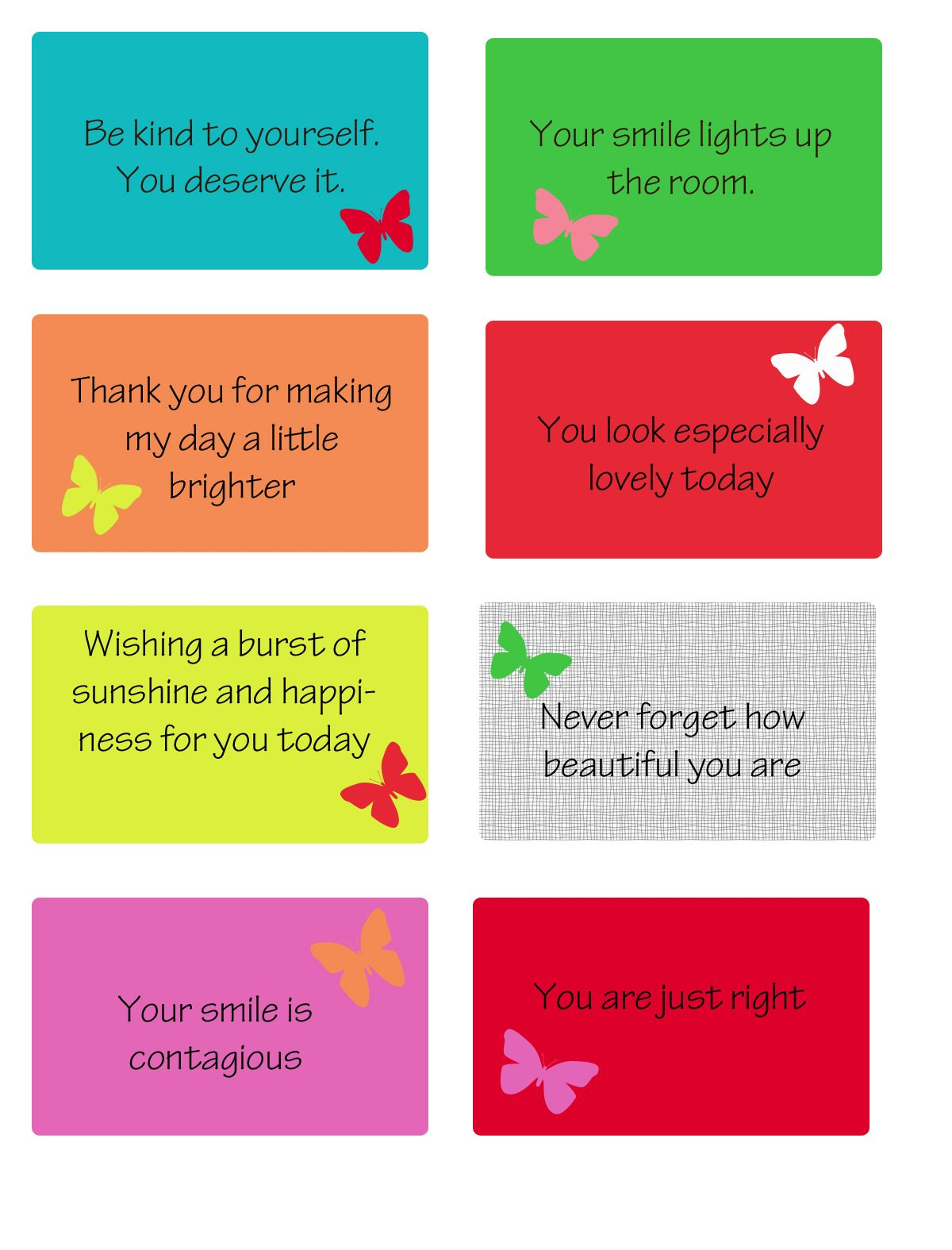 Free Printable Kindness Cards | Random Love | Printables, Kindness - Free Printable Kindness Cards
