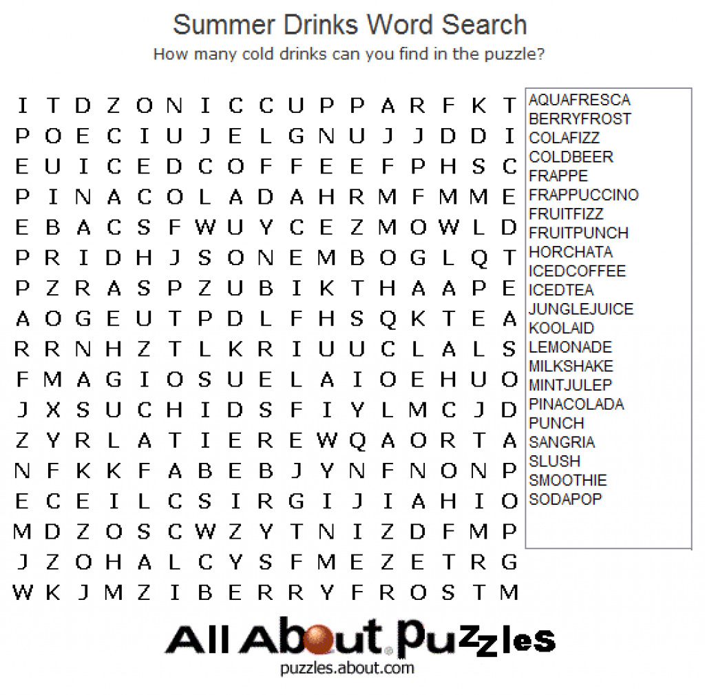 Free Printable Large Print Word Search Puzzles - Printable 360 - Free Printable Word Searches For Adults Large Print