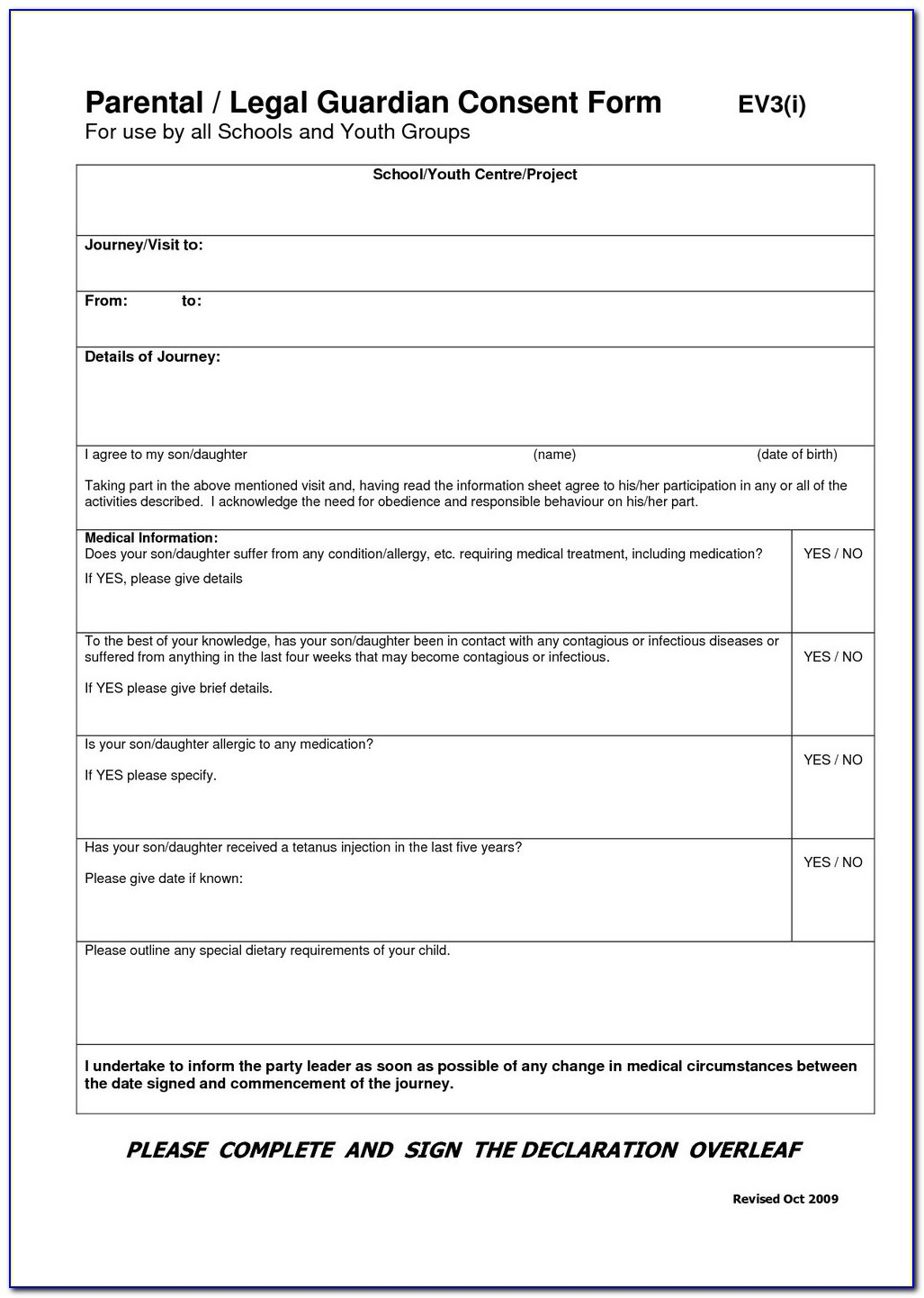 free guardianship papers to print out