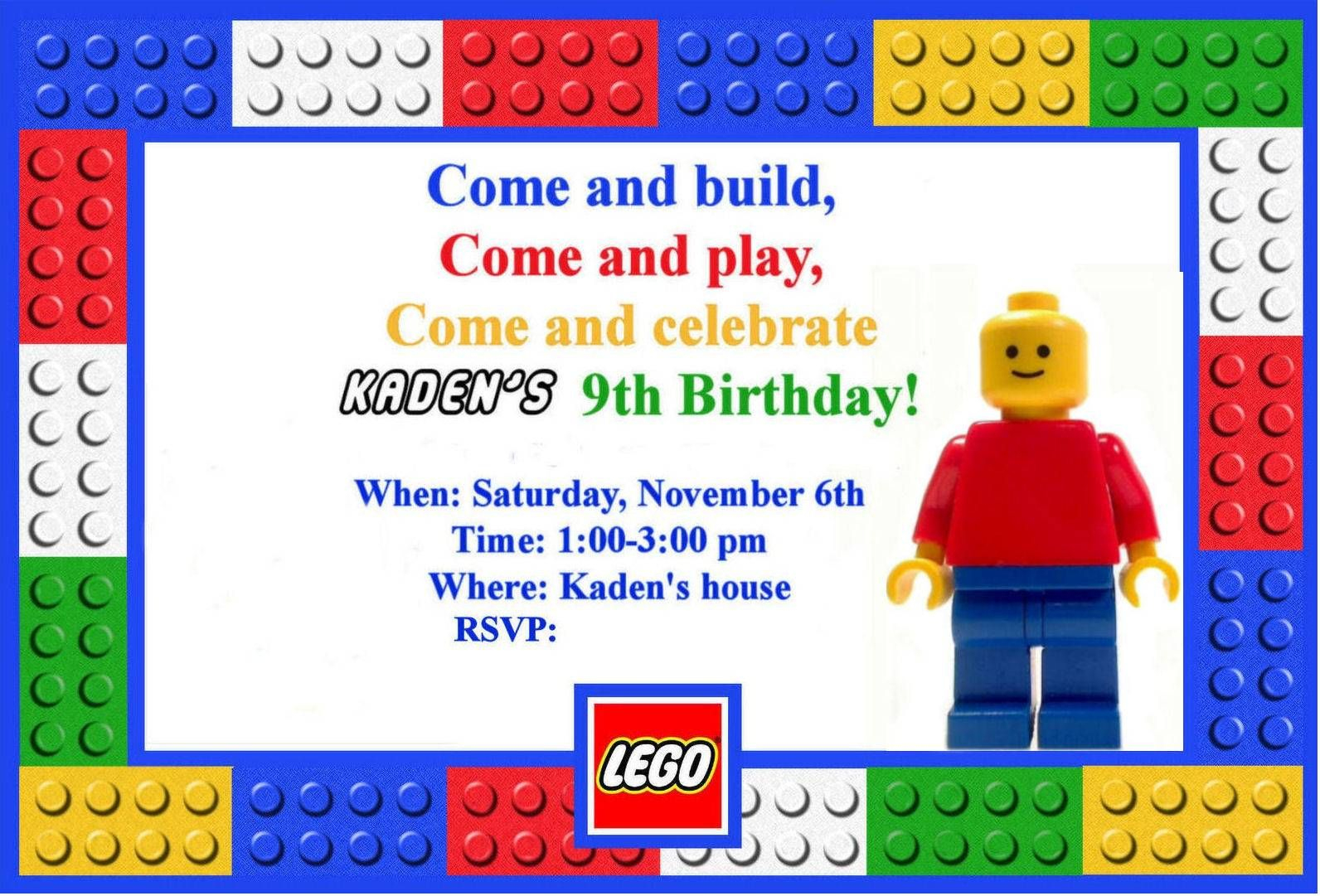 Free Printable Lego Birthday Invitations Boys – Invitetown - Lego Party Invitations Printable Free