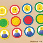 Free Printable Lego Building Blocks Cupcake Toppers | Kids' Parties   Free Printable Lego Cupcake Toppers