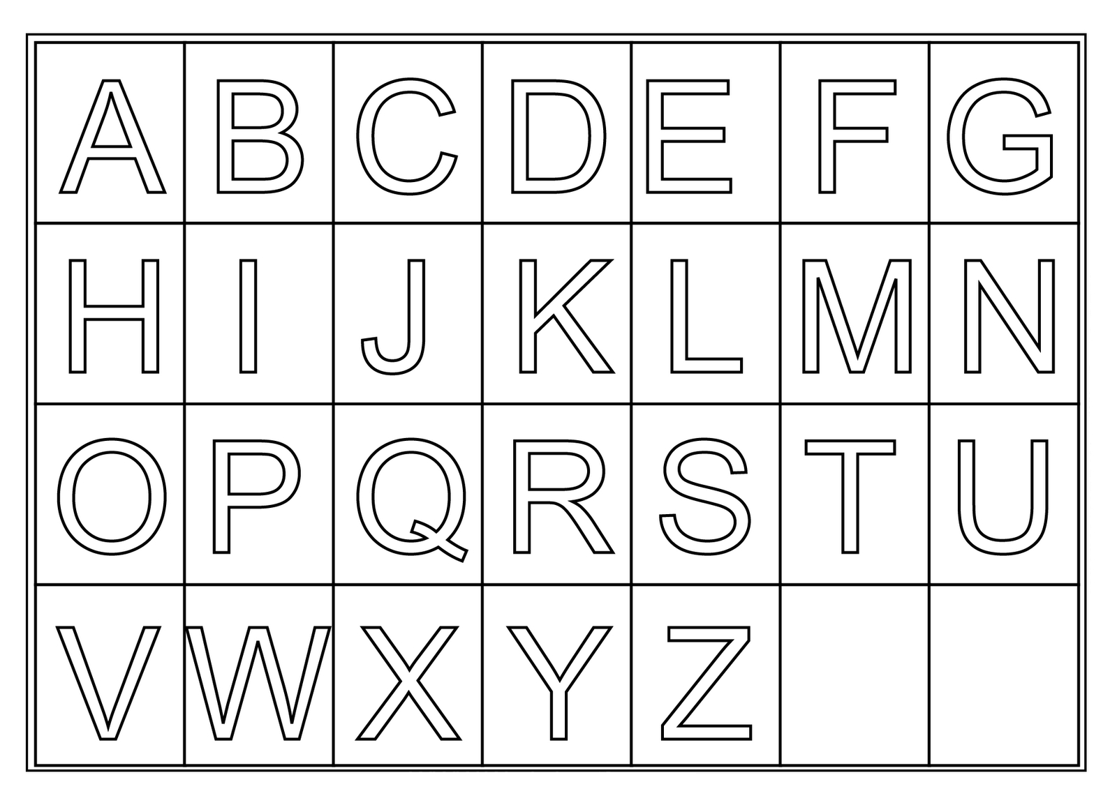 Free Printable Letter Displays | - Clip Art Library - Free Printable Alphabet Letters For Display