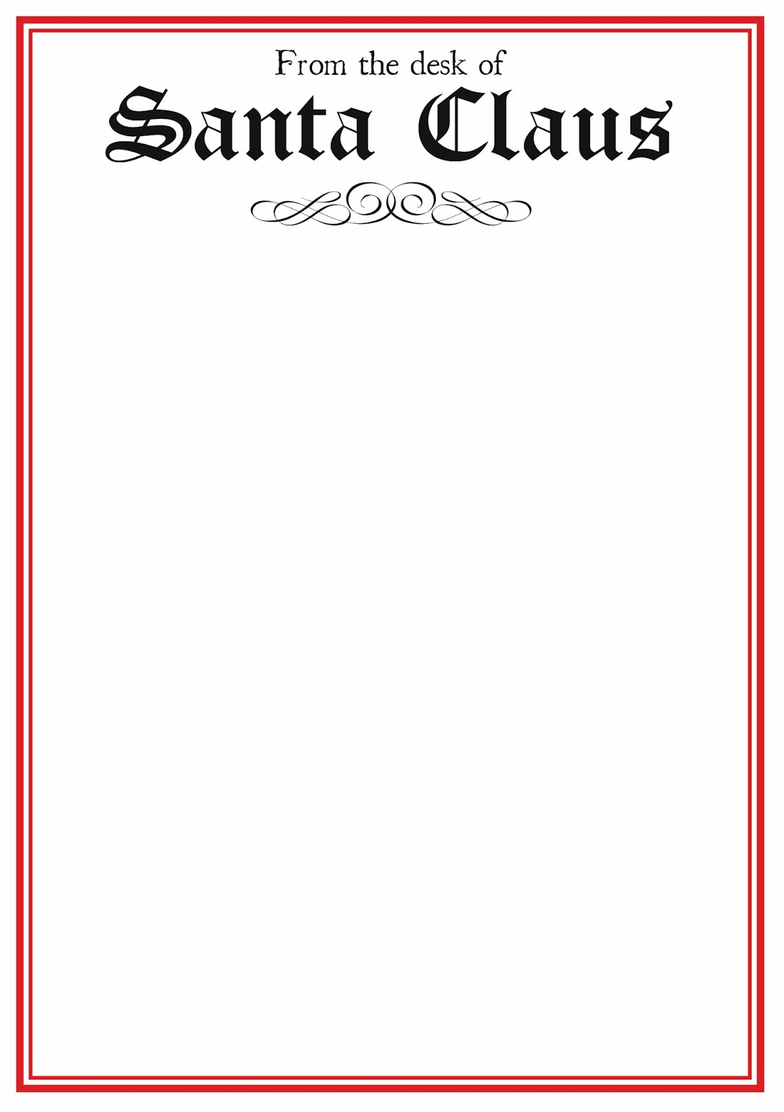 Free Printable Letter From Santa Word Template Samples | Letter - Free Printable Letter From Santa Template