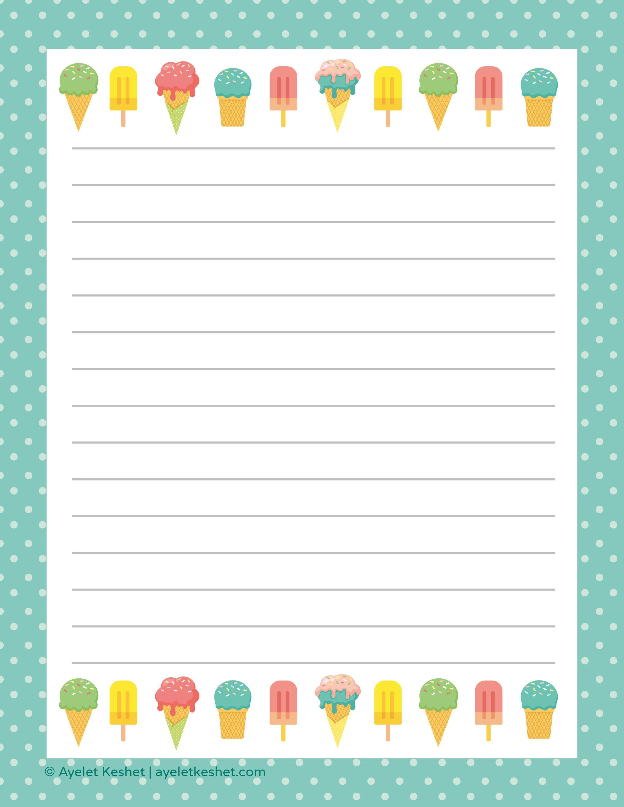 Free Printable Letter Paper | Printables To Go | Free Printable - Free Printable Stationery Writing Paper