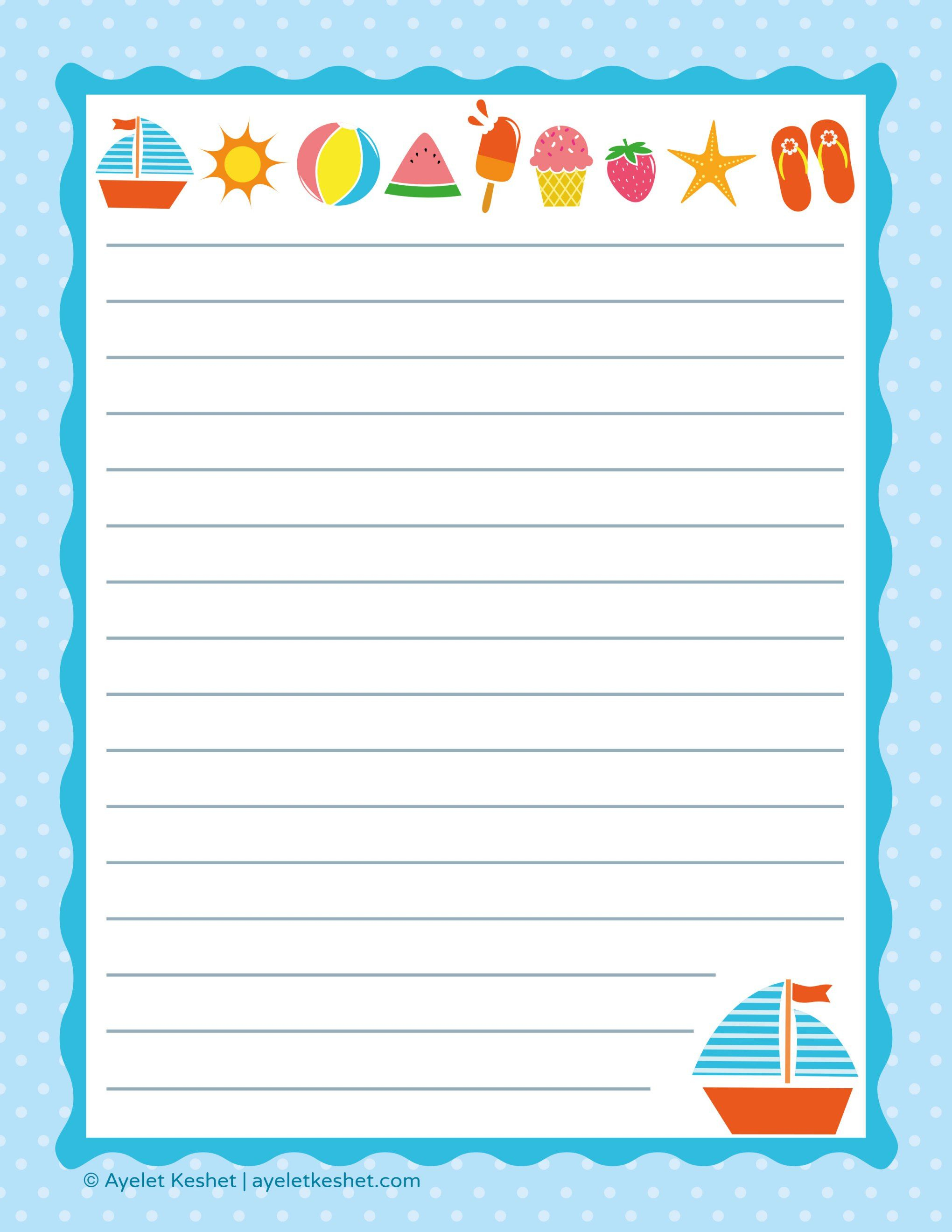 Free Printable Letter Paper | Printables To Go | Pinterest - Free Printable Writing Paper