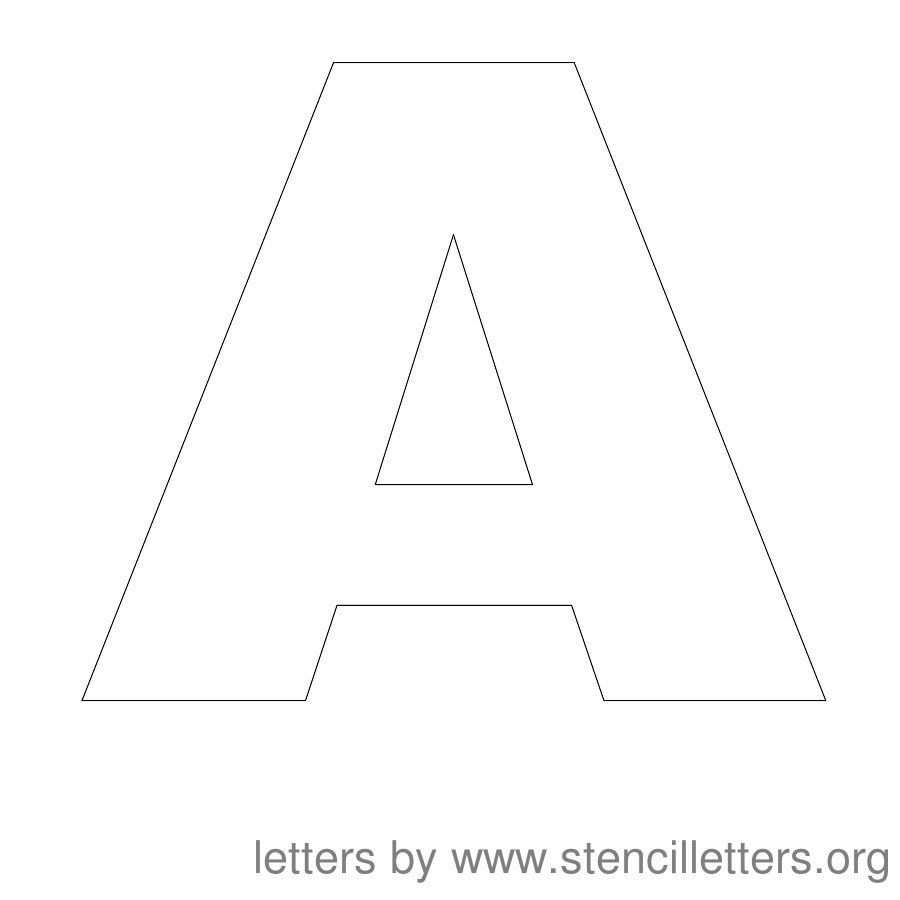 Free Printable Letter Stencils | Stencil Letters 12 Inch Uppercase - Free Printable Large Letters