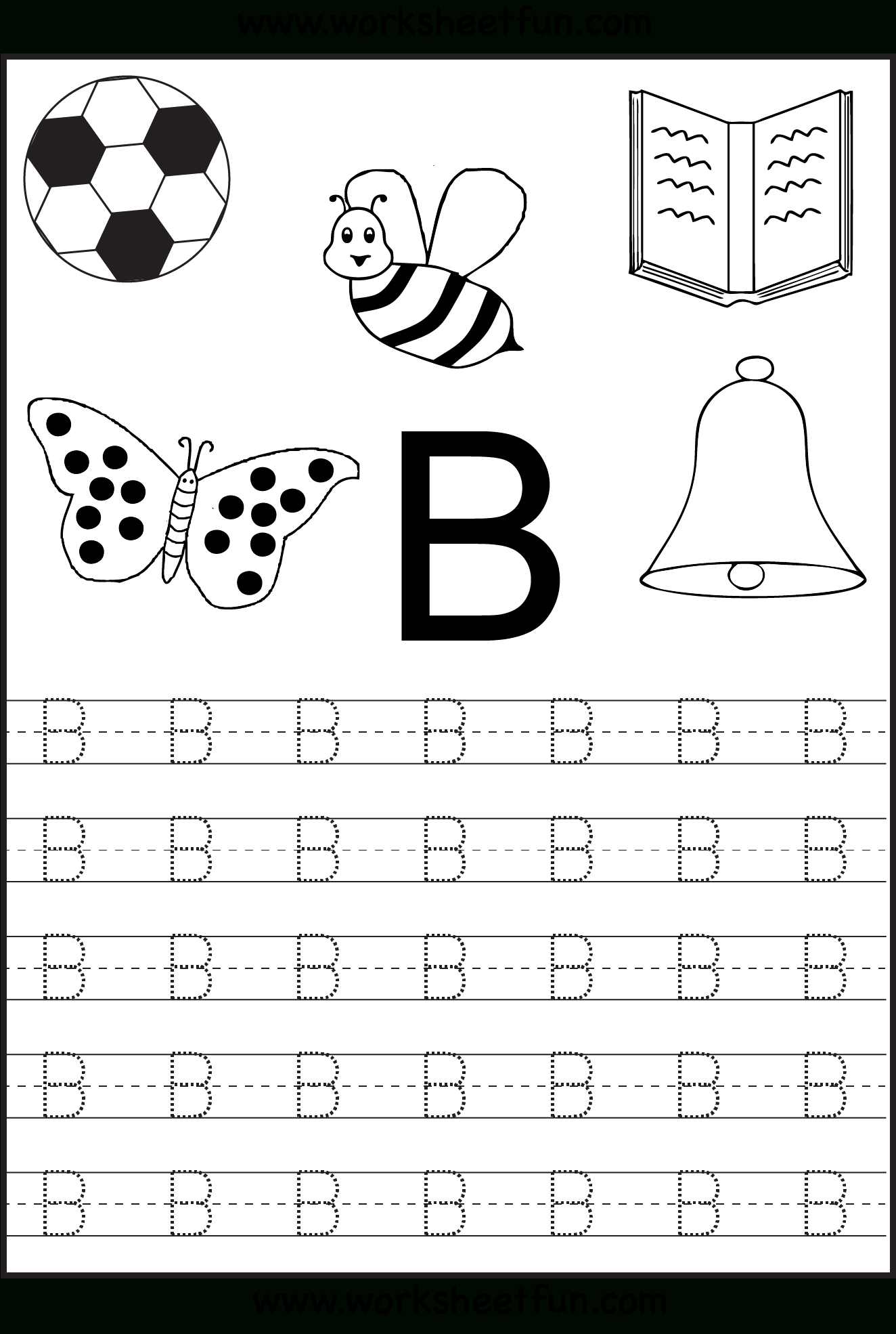 Free Printable Letter Tracing Worksheets For Kindergarten – 26 - Free Printable Alphabet Worksheets For Grade 1