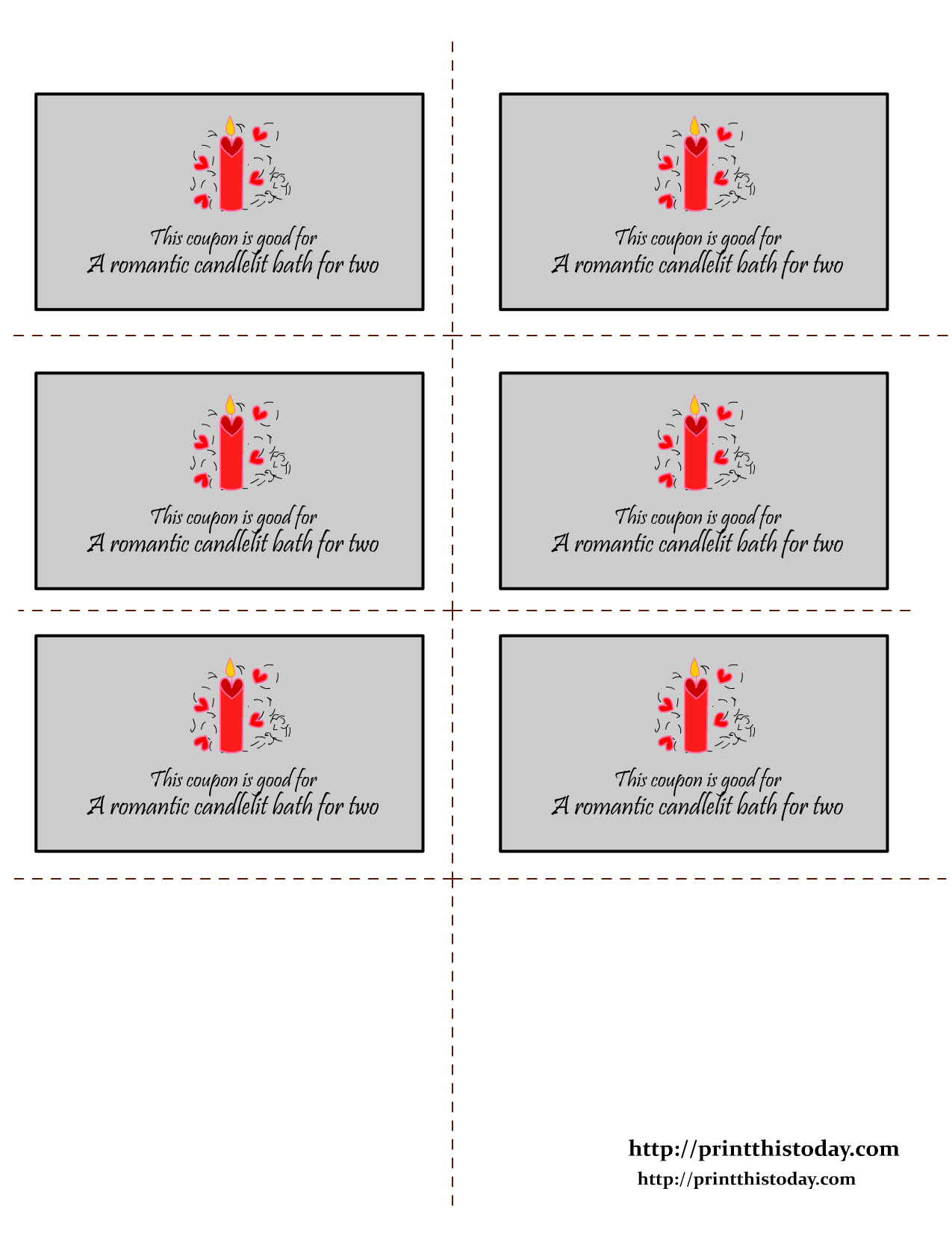 Free Printable Love Coupons - Free Printable Love Certificates For Him