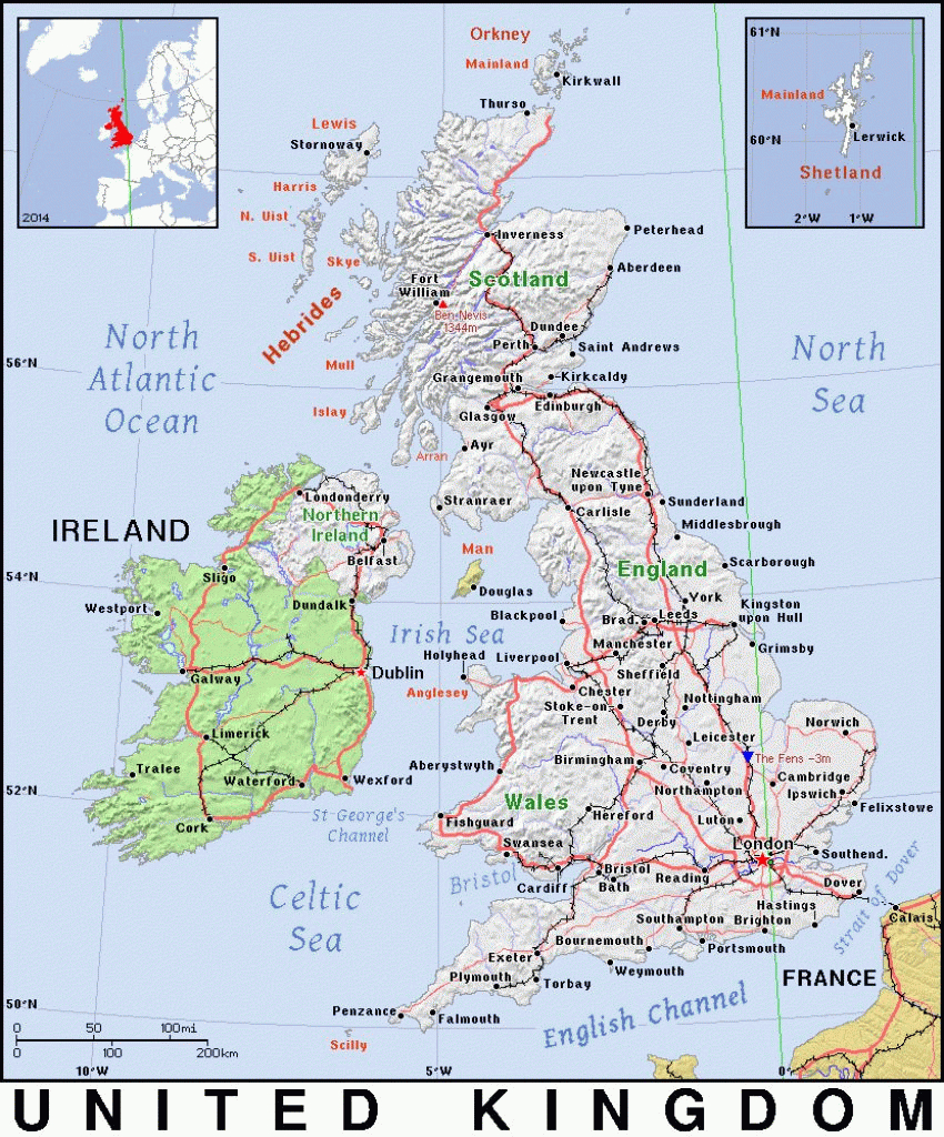 Free Printable Map Of Uk And Ireland | Free Printable - Free Printable Map Of Uk And Ireland