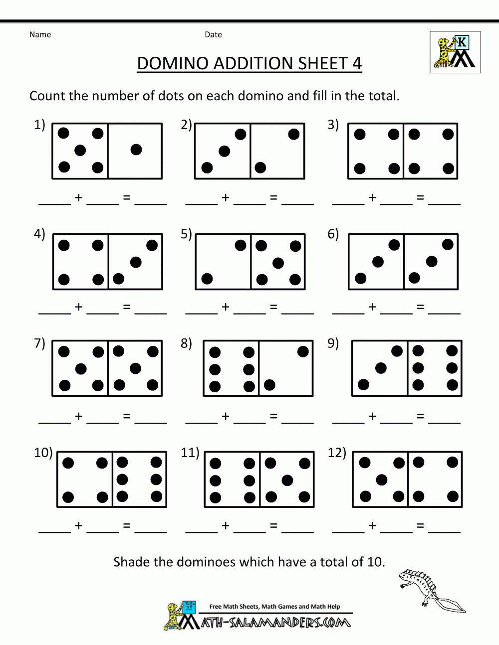 Free Printable Math Addition Worksheets For Kindergarten For Print - Free Printable Math Addition Worksheets For Kindergarten