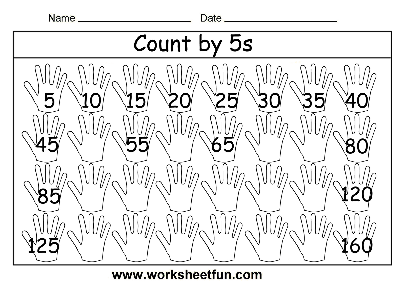 Free Printable Math Worksheets Count5S … | Patterns And - Free Printable Skip Counting Worksheets