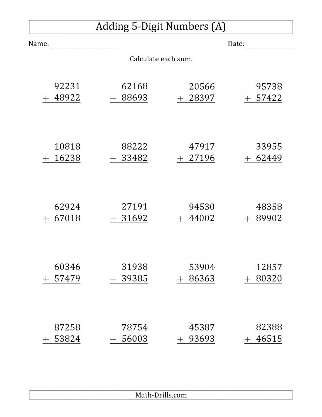 Free Printable Menu Math Worksheets | Lostranquillos - Free Printable Menu Math Worksheets