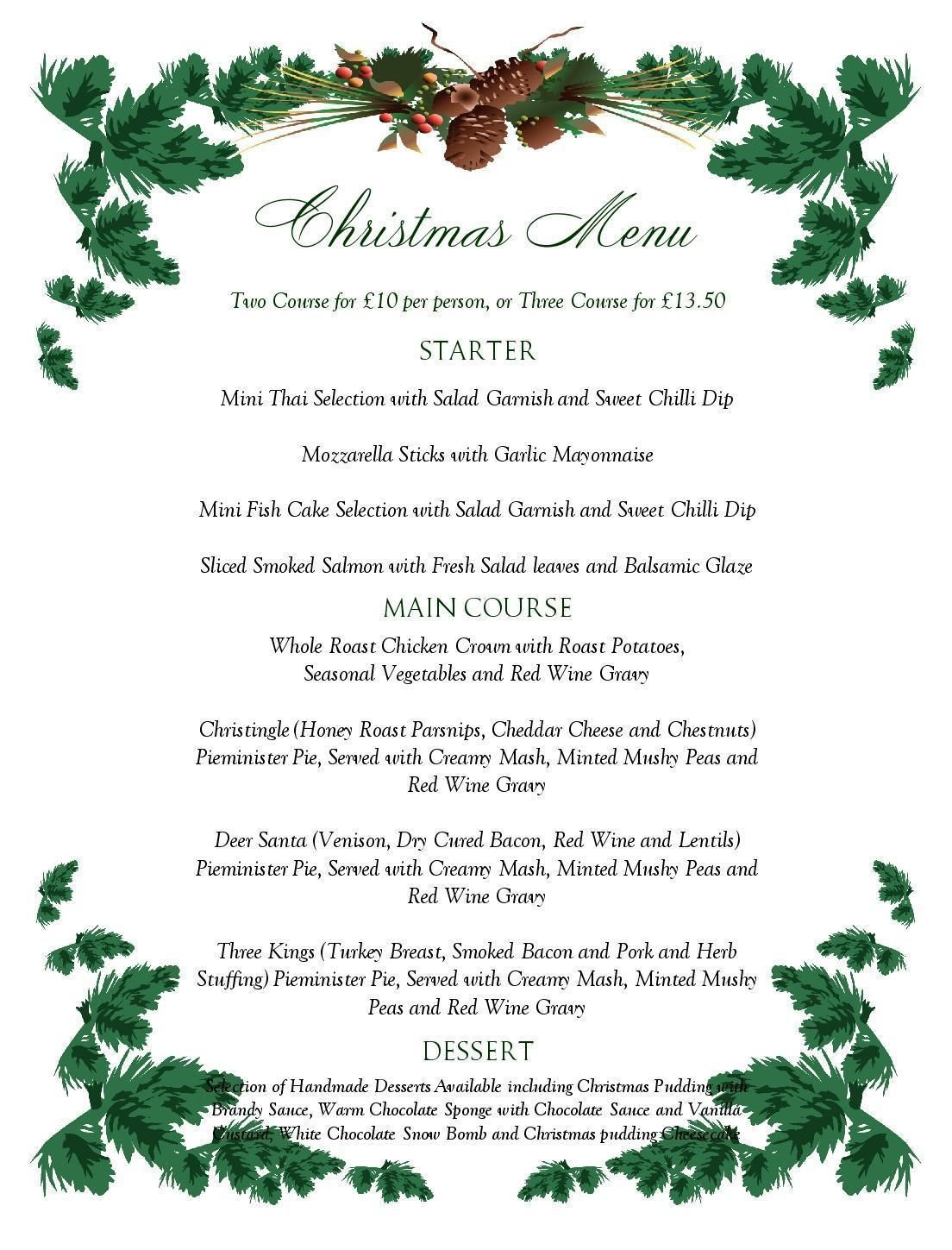 Free Printable Menu Templates Christmas Menu Templates Free Page Not - Free Printable Christmas Dinner Menu Template