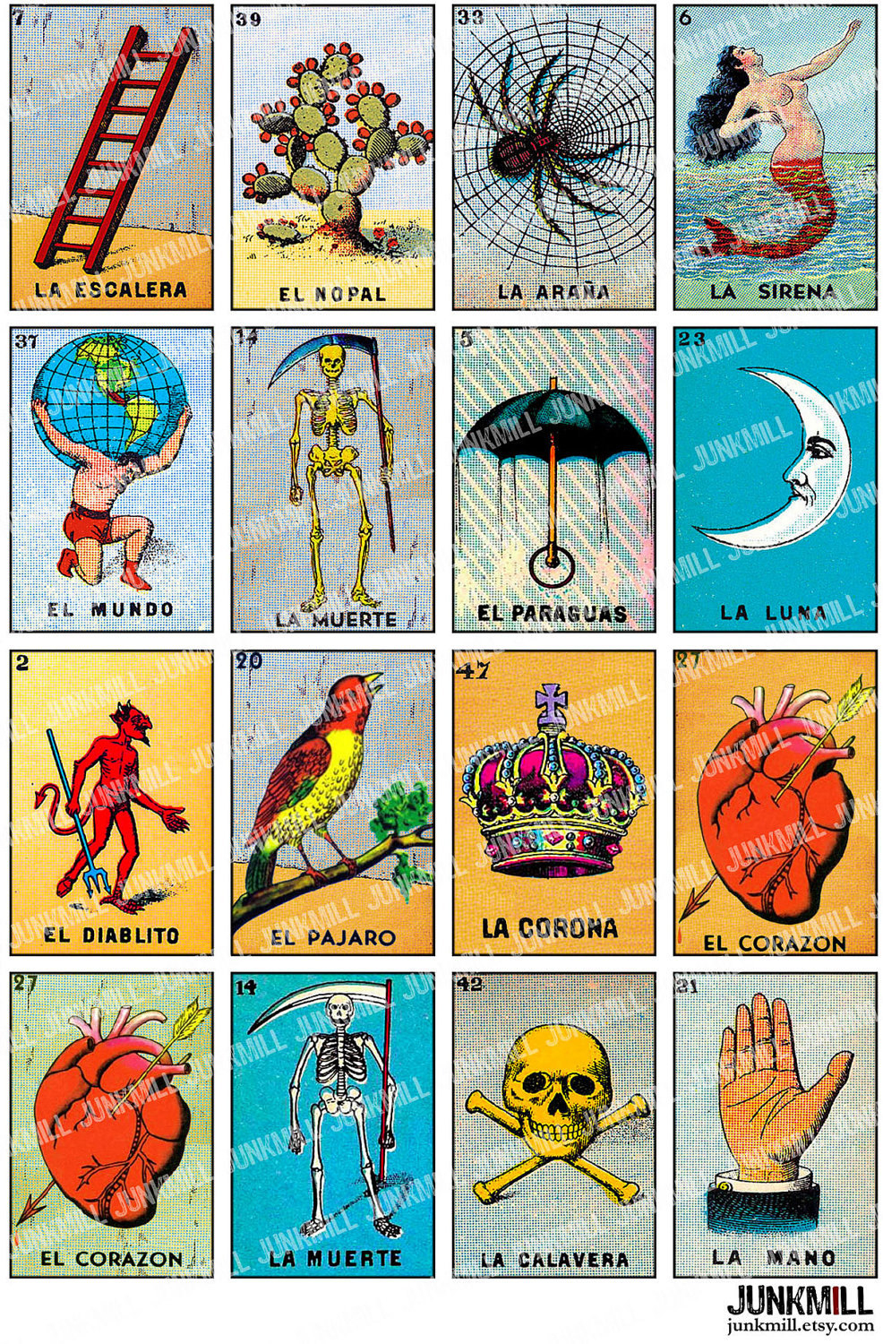 Free Printable Mexican Loteria Cards - Printable Cards - Free Printable Loteria Game