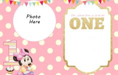 Free Printable Mickey Mouse 1St Birthday Invitations