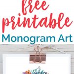 Free Printable Monogram Art | Free Printables | Pinterest | Free   Free Printable Monogram
