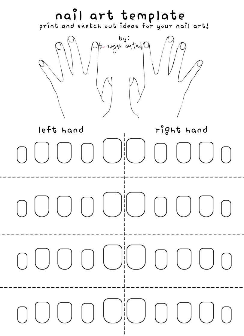 Free Printable Nail Art Template | Nails | Pinterest | Nail Art - Free Printable Nail Art Designs